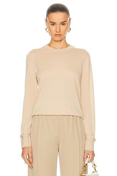 Chloe Marcie Sweater in Beige Product Image