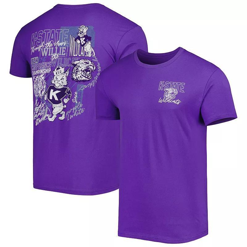 Mens Kansas State Wildcats Vintage Through the Years Two-Hit T-Shirt Product Image