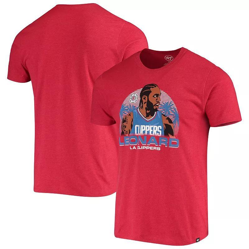 Mens Kawhi Leonard Red La Clippers Player Graphic T-shirt Product Image