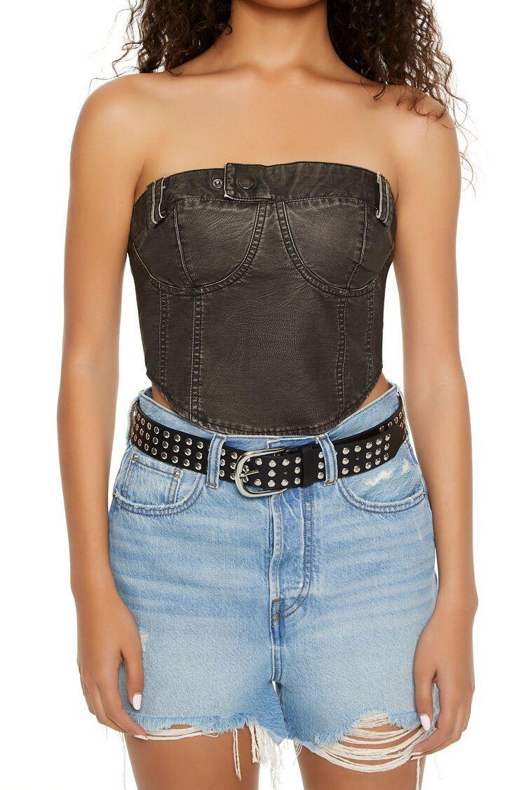 Studded Faux Leather Belt | Forever 21 Product Image