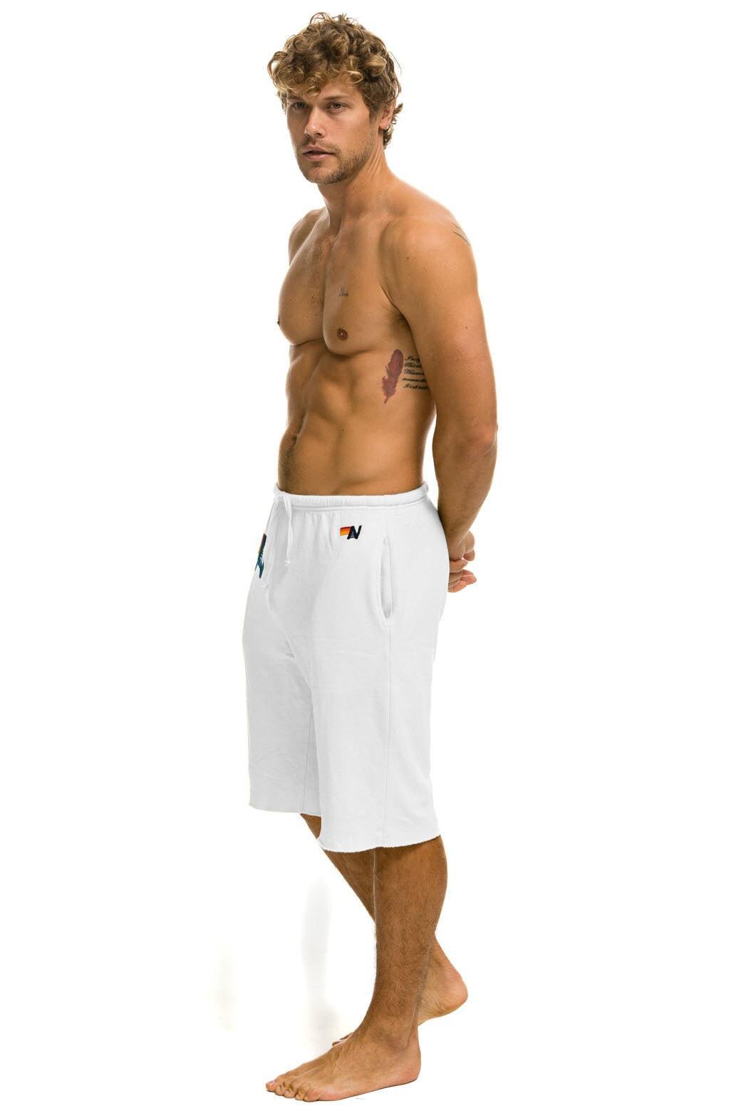 MEN'S LOGO SWEATSHORTS - WHITE Male Product Image