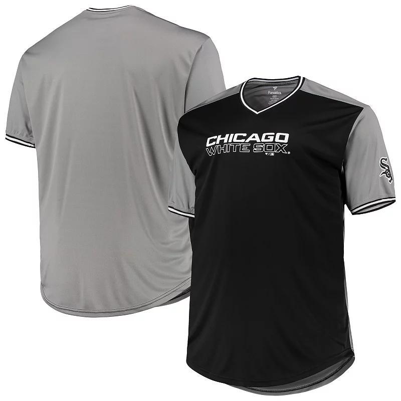 Mens /Gray Chicago White Sox Solid V-Neck T-Shirt Product Image