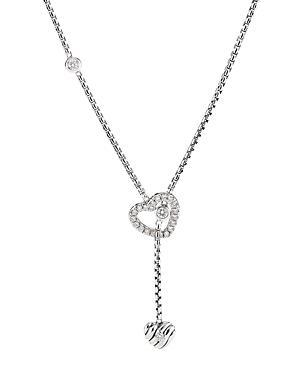 Womens Heart Y Necklace With Diamonds Product Image