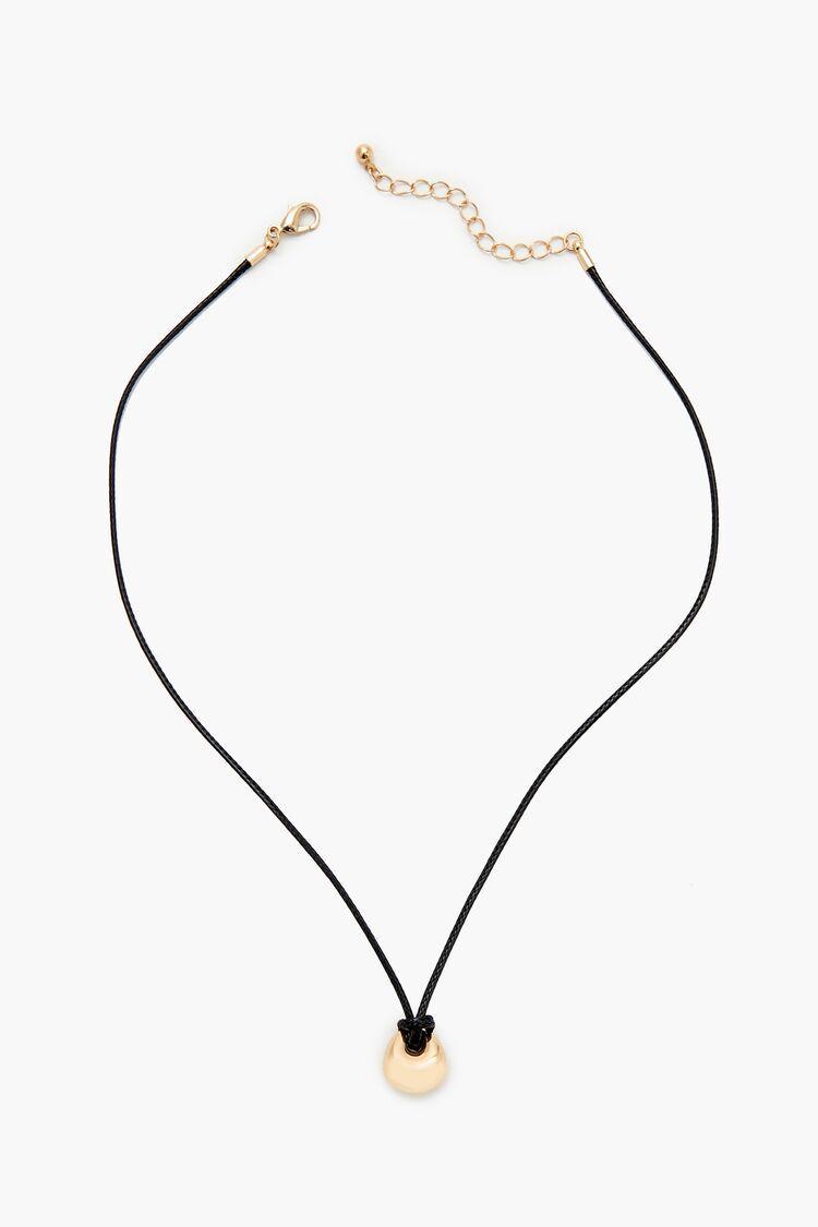 Round Pendant Cord Necklace | Forever 21 Product Image