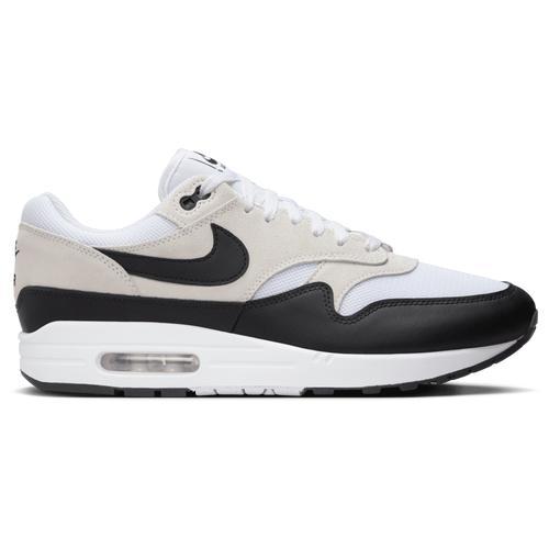 Nike Mens Nike Air Max 1 - Mens Running Shoes White/Black Product Image