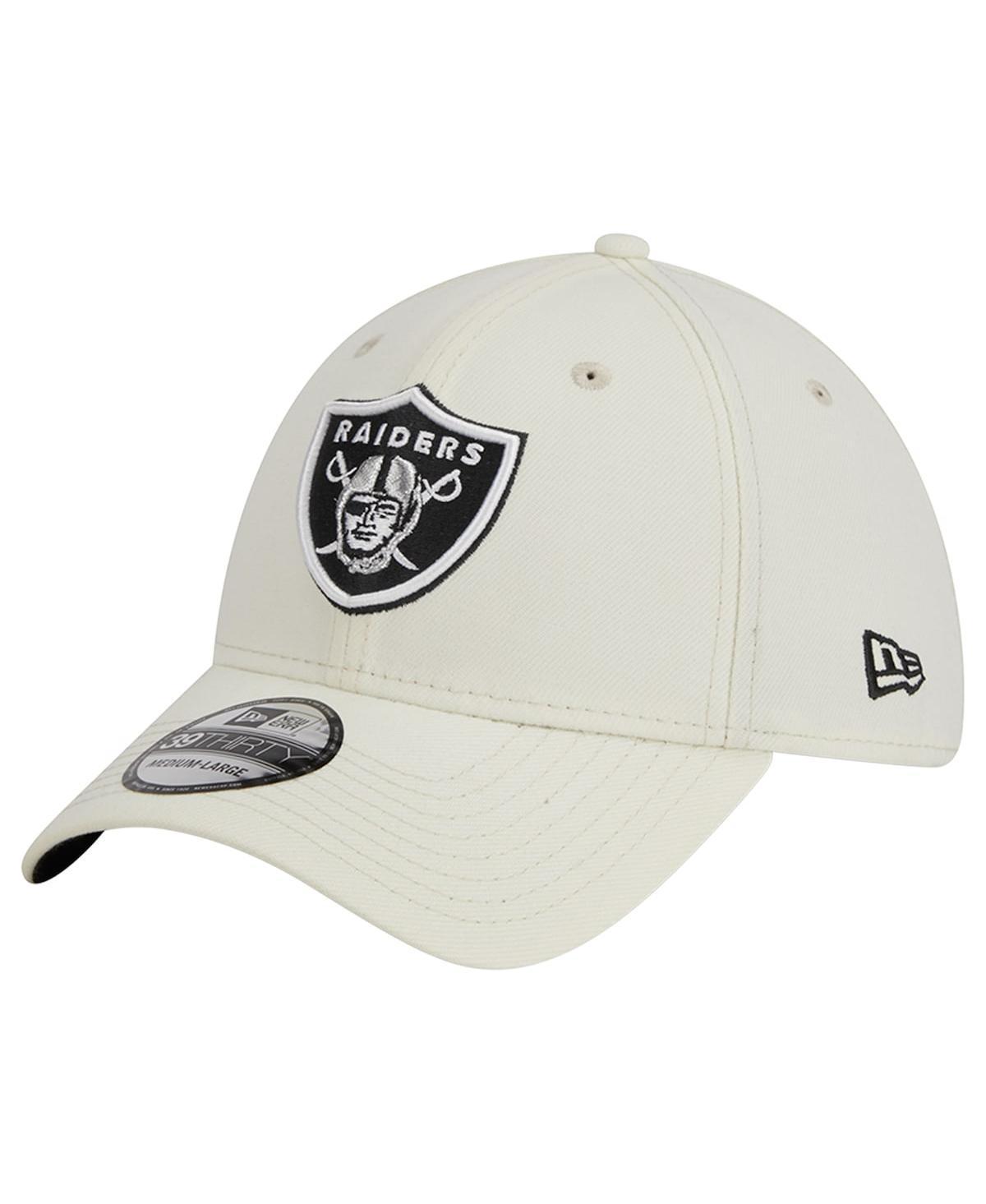 Men's New Era Cream Las Vegas Raiders Classic 39THIRTY Flex Hat Product Image