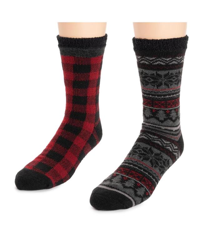 Mens MUK LUKS 2-Pack Fleece Layered Socks Product Image