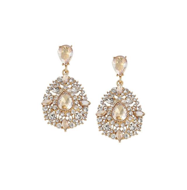 Sohi Womens Stone Drop Earrings Product Image