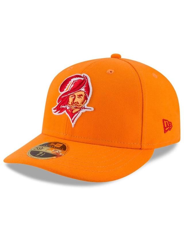 Mens New Era Orange Tampa Bay Buccaneers Omaha Throwback Low Profile 59FIFTY Fitted Hat Product Image