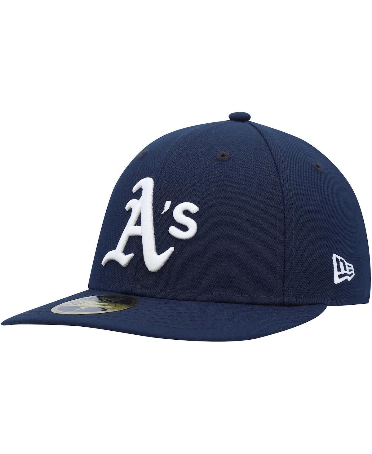 Mens New Era Oakland Athletics Oceanside Low Profile 59FIFTY Fitted Hat Blue Product Image