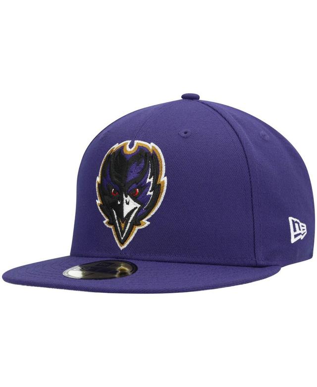 Mens New Era Baltimore Ravens Omaha Alternate Logo 59FIFTY Fitted Hat Product Image