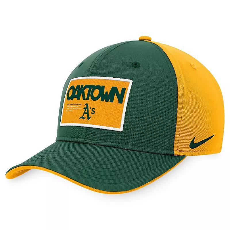 Oakland Athletics Classic99 Color Block Nike Mens MLB Adjustable Hat Product Image