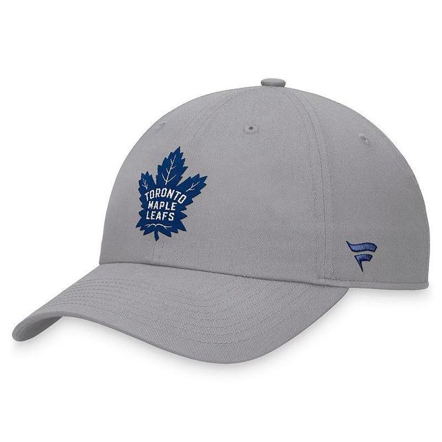 Mens Fanatics Branded Gray Toronto Maple Leafs Extra Time Adjustable Hat Product Image