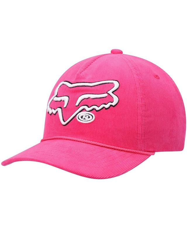 Mens Pink Fox Racing Brushed Snapback Hat Product Image