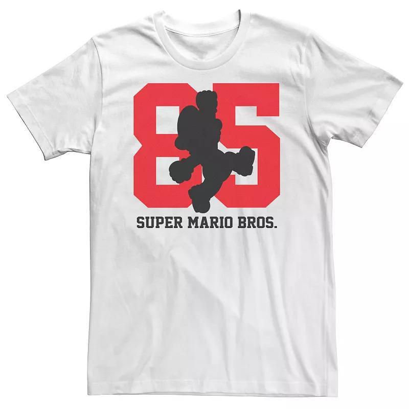 Big & Tall Super Mario 85 Mario Silhouette Tee, Mens Product Image