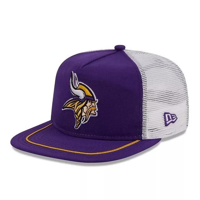 Mens New Era /White Minnesota Vikings Original Classic Golfer Adjustable Hat Product Image