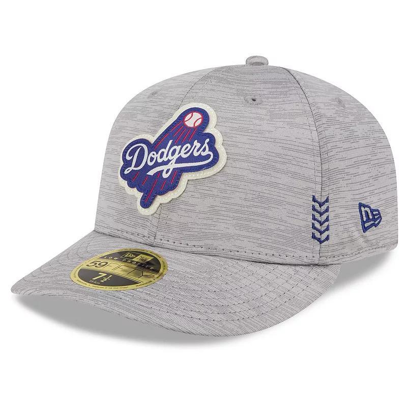 Mens New Era Gray Los Angeles Dodgers 2024 Clubhouse Low Profile 59FIFTY Fitted Hat Product Image