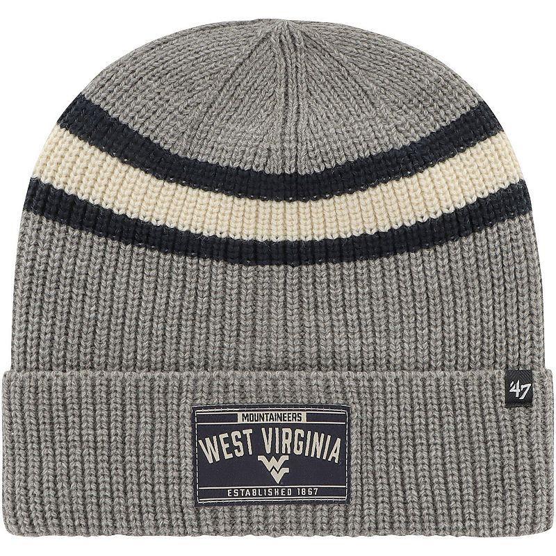 Mens 47 Charcoal West Virginia Mountaineers Penobscot Cuffed Knit Hat Product Image