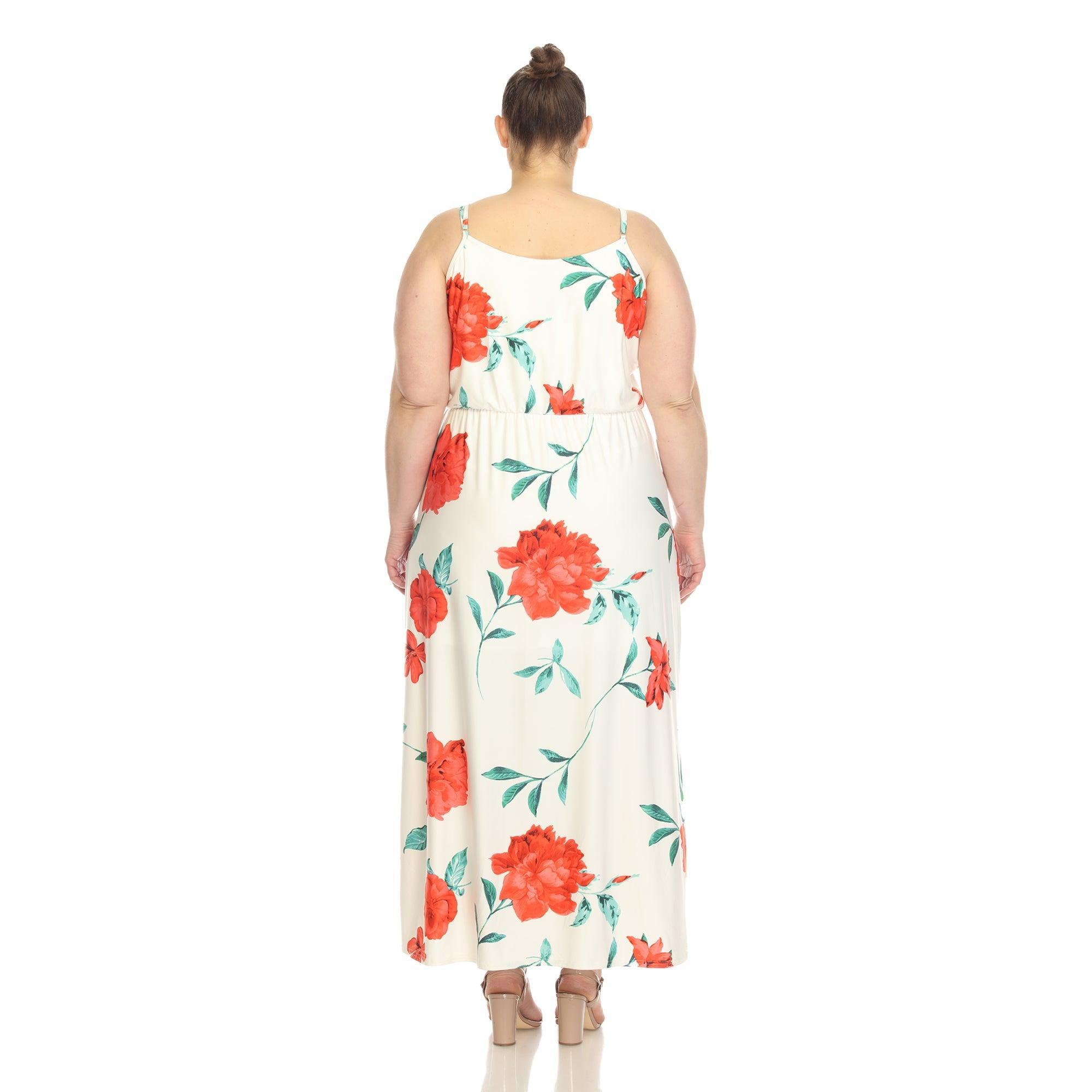 Floral Strap Maxi Dress - Plus Product Image