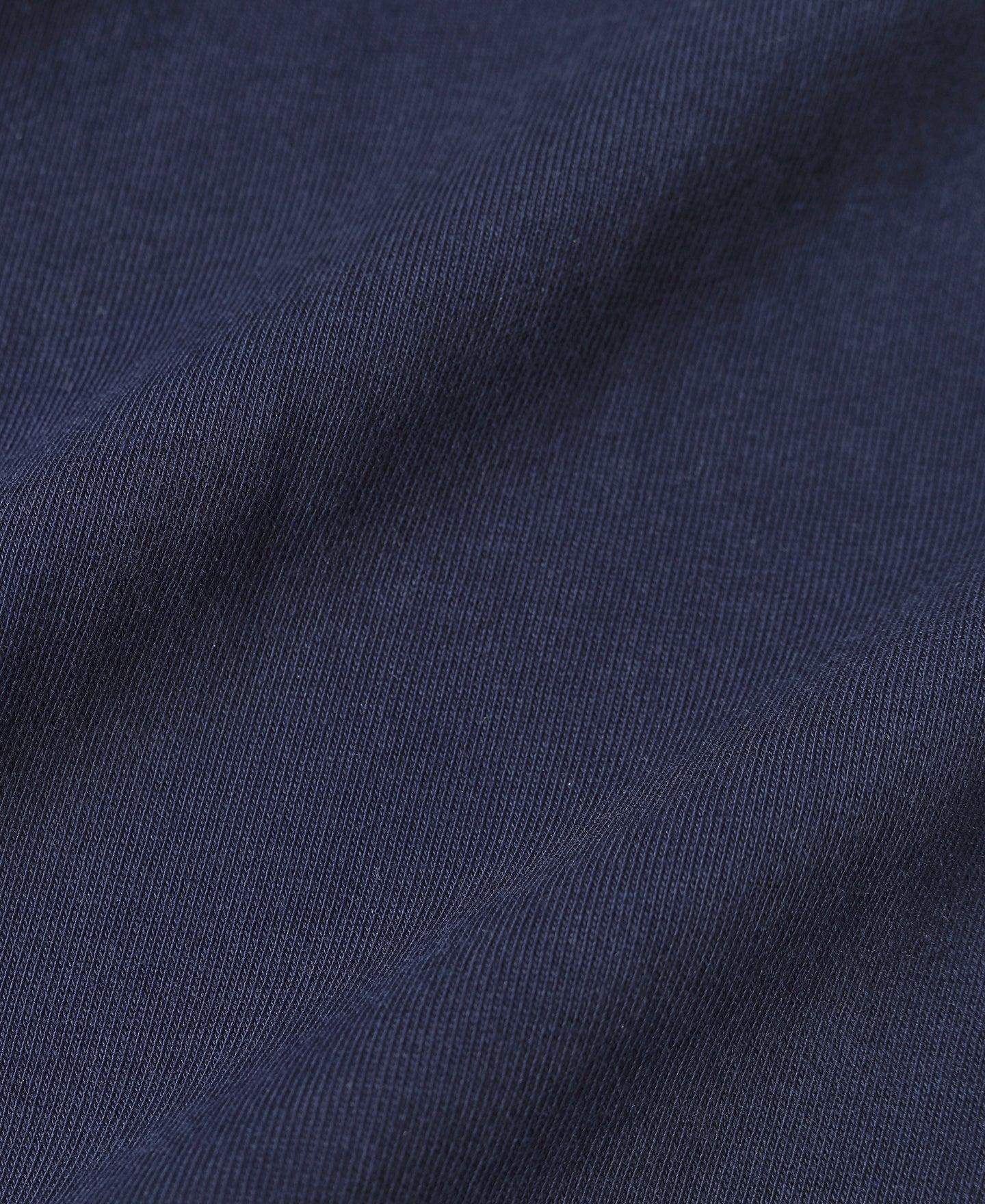 Vintage Short Sleeve Henley T-Shirt - Navy Product Image