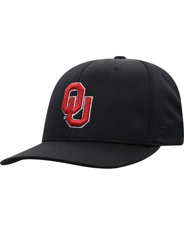 Mens Top of the World Black Oklahoma Sooners Reflex Logo Flex Hat Product Image