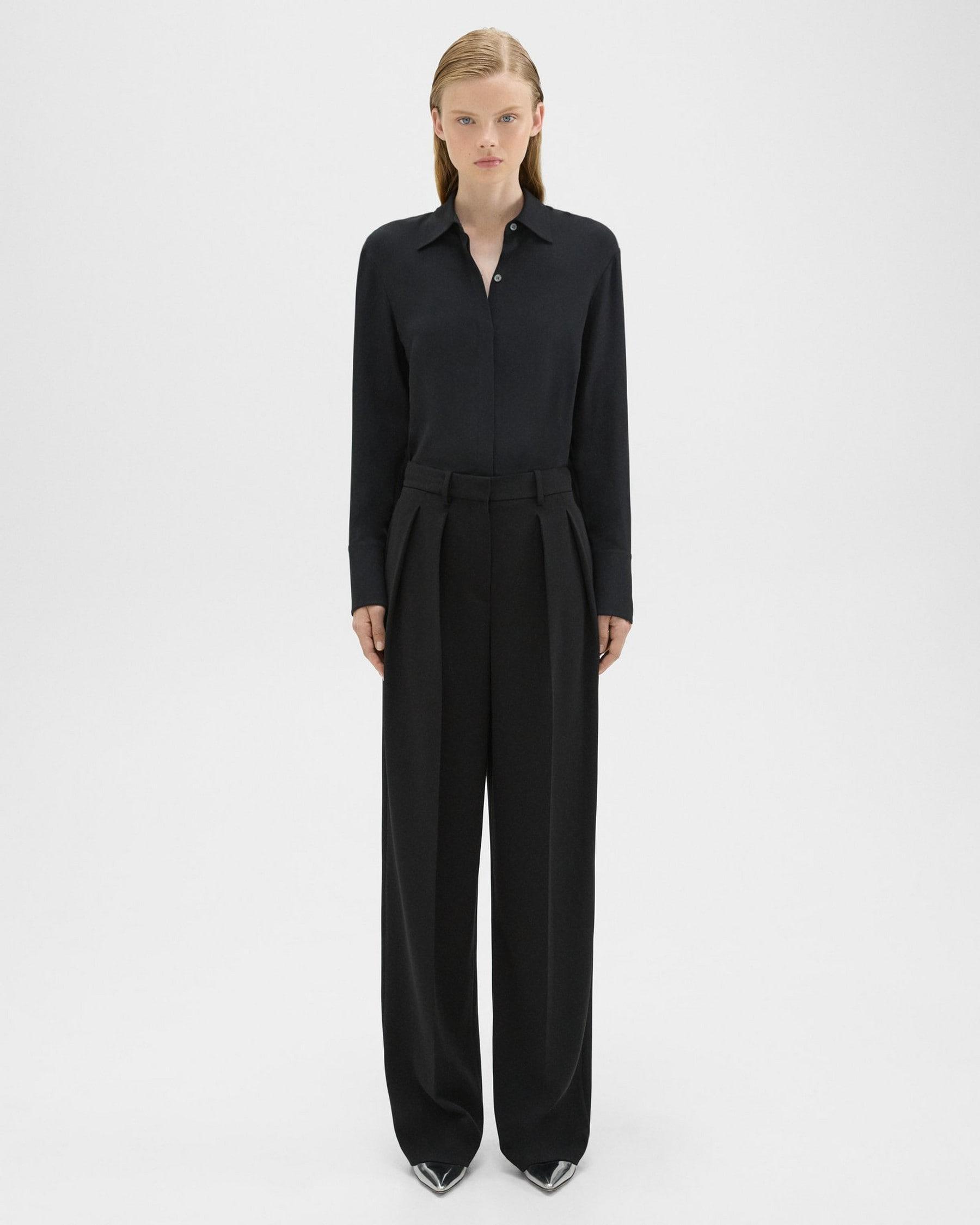 Double Pleat Pant in Admiral Crepe product image