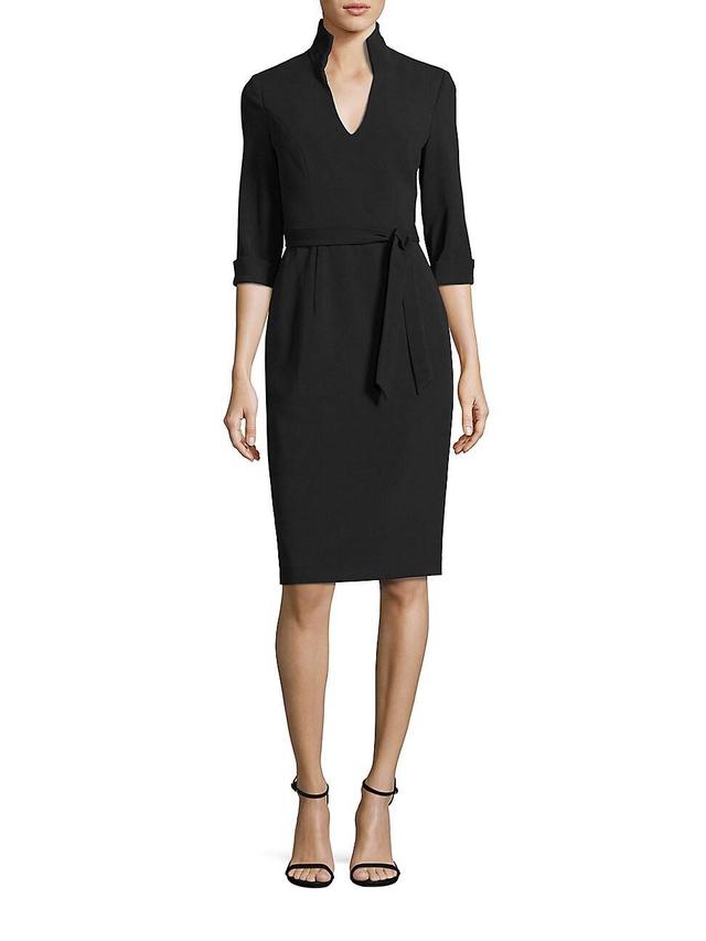 Womens Madeline Tie-Front Sheath Dress Product Image