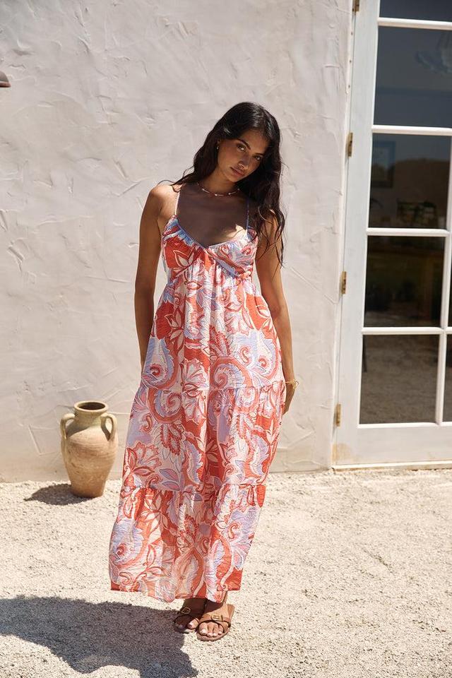 Desert Mirage Maxi Dress Orange Product Image