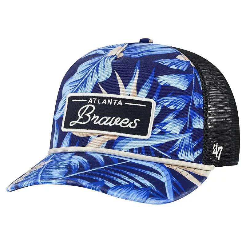 Mens 47 Atlanta Braves Tropicalia Trucker Hitch Adjustable Hat, Blue Product Image