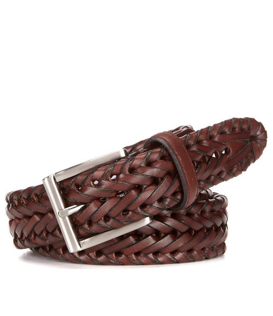 Roundtree & Yorke Leather Braided Belt Product Image