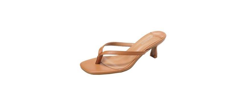 Plain Stiletto Heel Slide Sandals product image