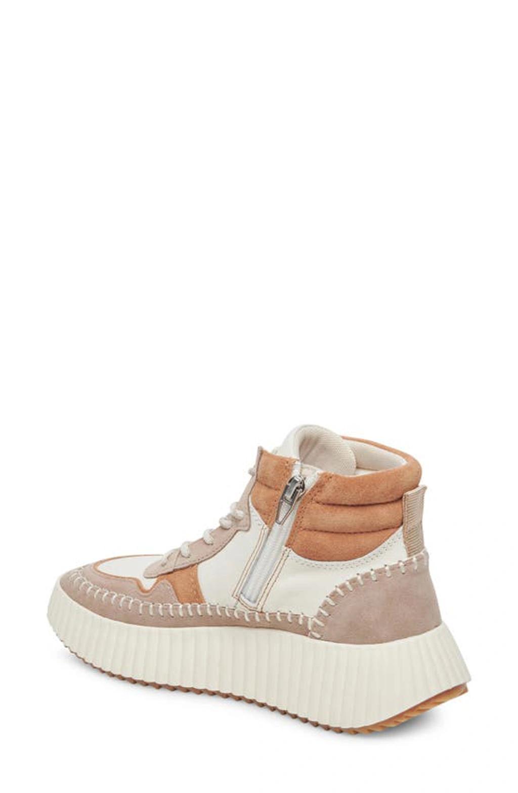 Daley High Top Sneaker In Taupe Multi Leather Product Image