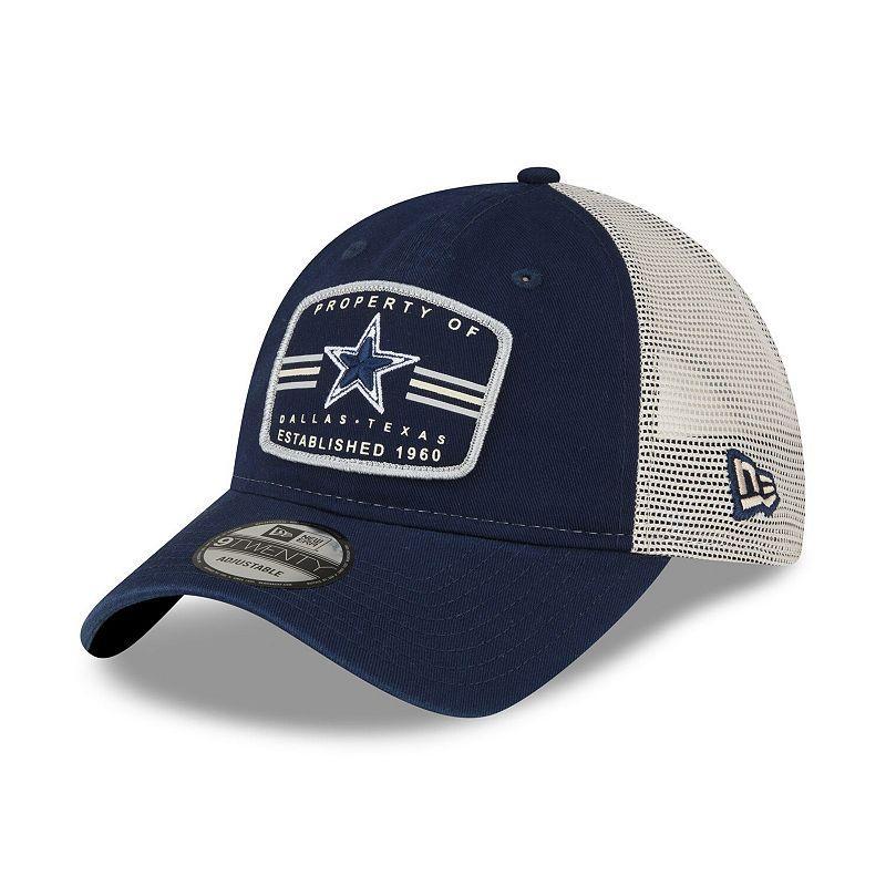 Mens New Era Navy Dallas Cowboys Property Trucker 9TWENTY Snapback Hat Product Image