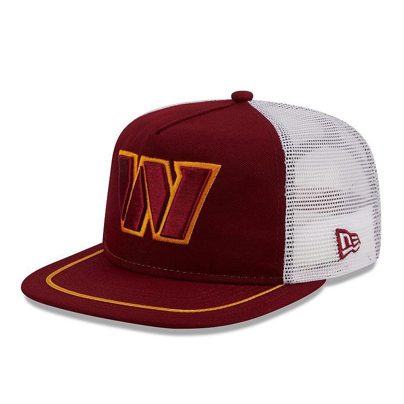 Mens New Era Burgundy/White Washington Commanders Original Classic Golfer Adjustable Hat Product Image