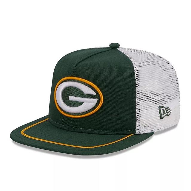 Mens New Era /White Bay Packers Original Classic Golfer Adjustable Hat Product Image