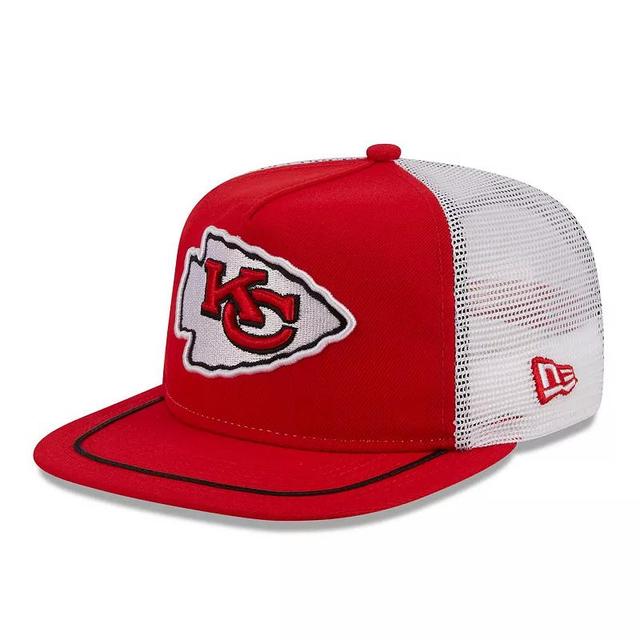 Mens New Era /White Kansas City Chiefs Original Classic Golfer Adjustable Hat Product Image