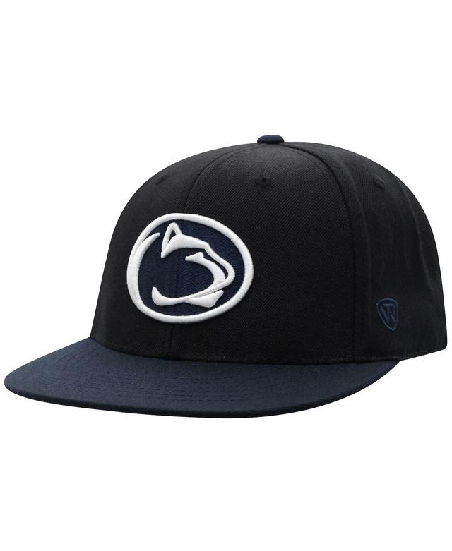 Mens Top of the World Black Penn State Nittany Lions Team Color Two-Tone Fitted Hat - Black Product Image