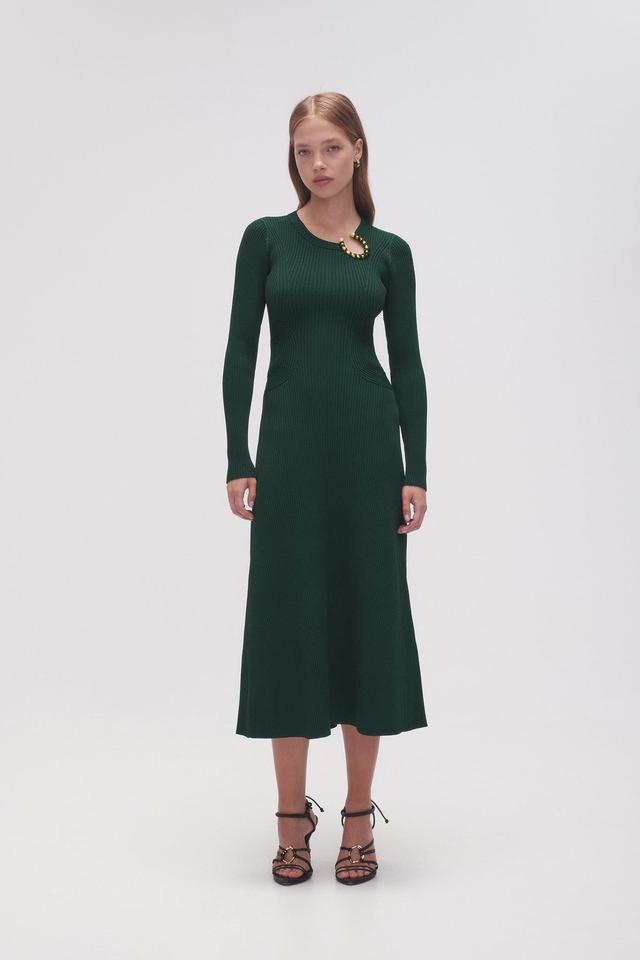 Crescent Knit Midi Dress Product Image