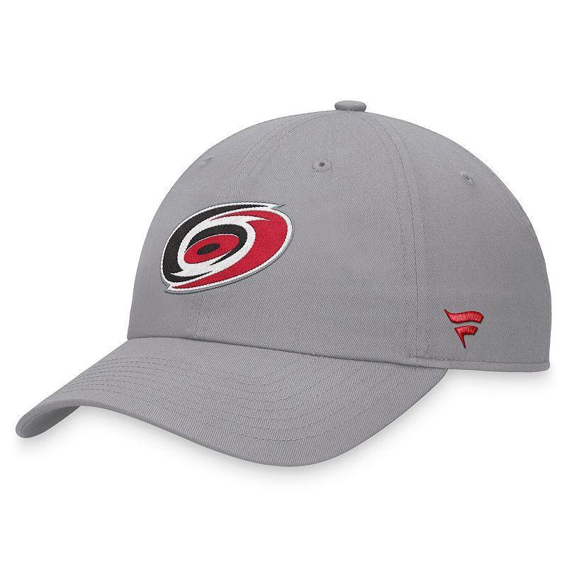 Mens Fanatics Branded Gray Carolina Hurricanes Extra Time Adjustable Hat Product Image