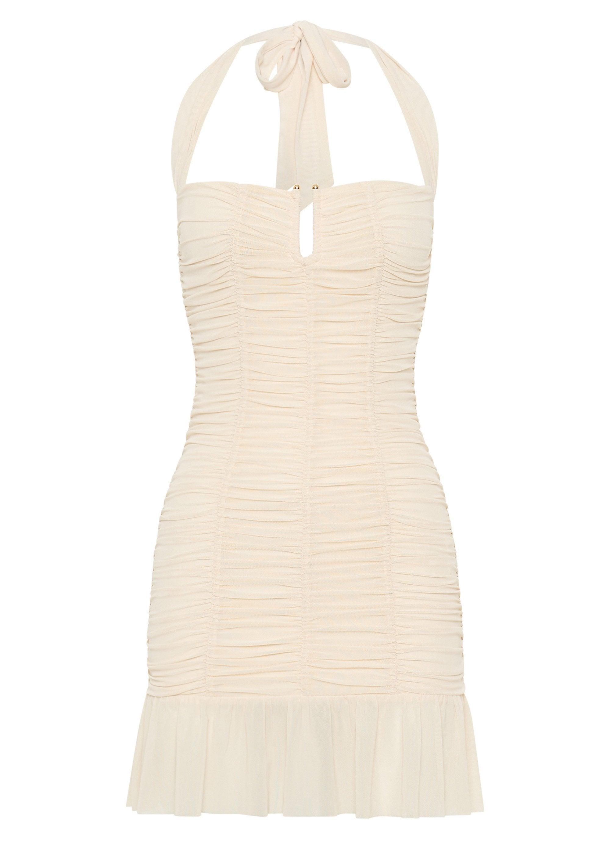 Toni Halter Mini dress - Lemon Product Image