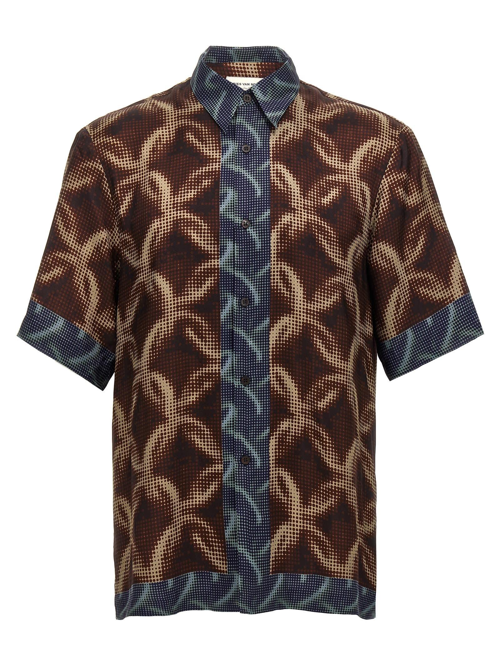 DRIES VAN NOTEN Short Sleeve Shirt In Multicolor Product Image