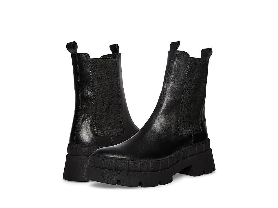 Steve Madden Barclay Boot (Black Leather) Women's Boots Product Image