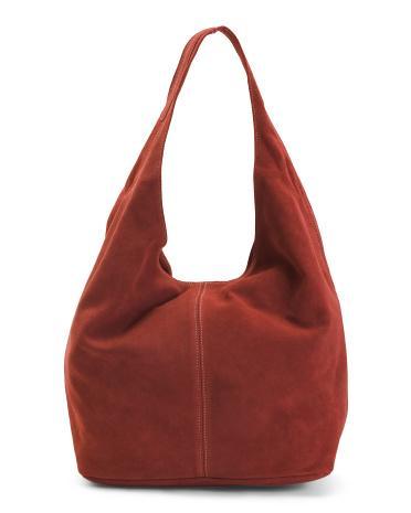 Suede Slouchy Hobo Bag for Women Product Image