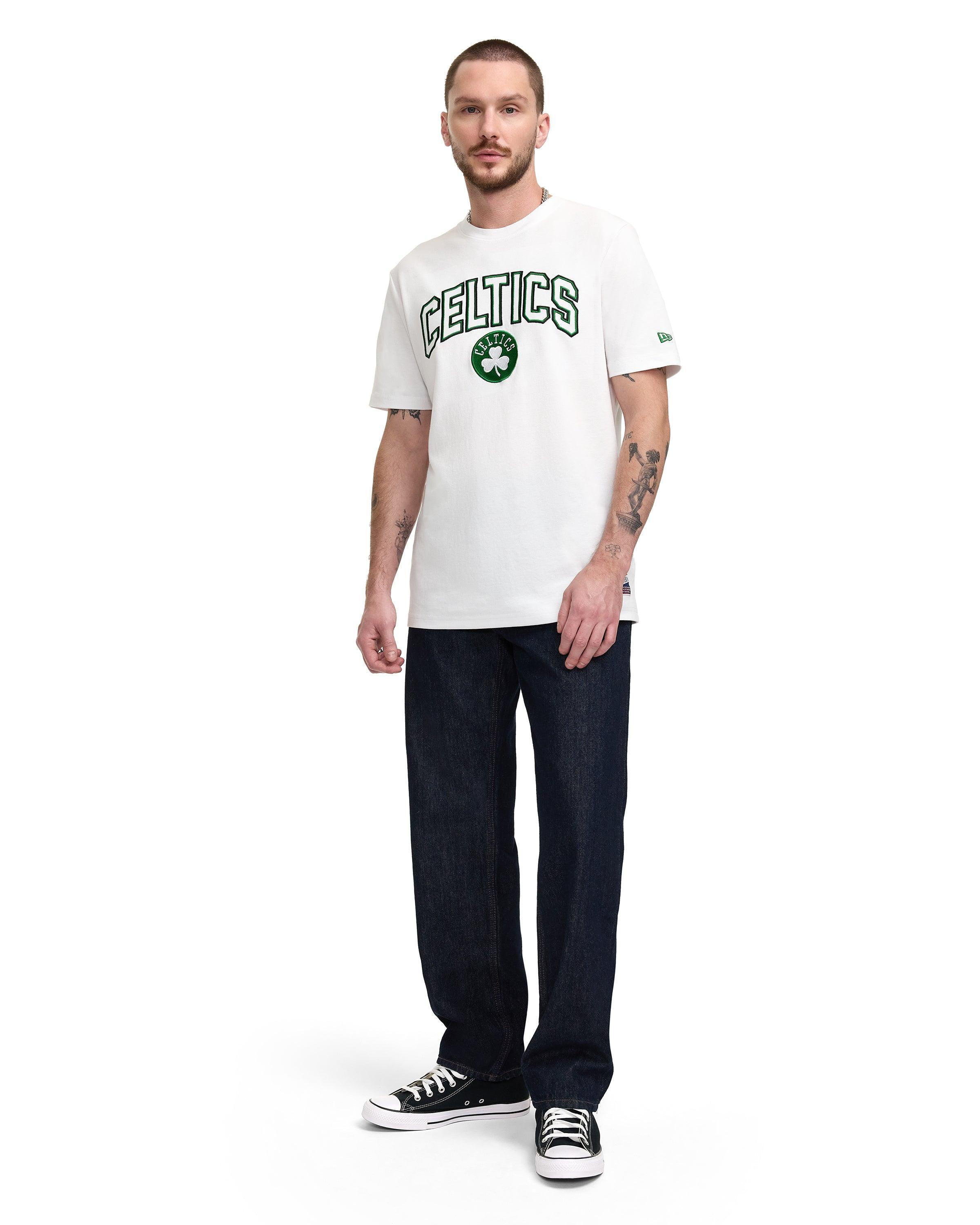 Brooklyn Nets Throwback White T-Shirt Male Product Image