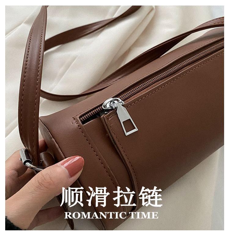 Faux Leather Zip Crossbody Bag product image