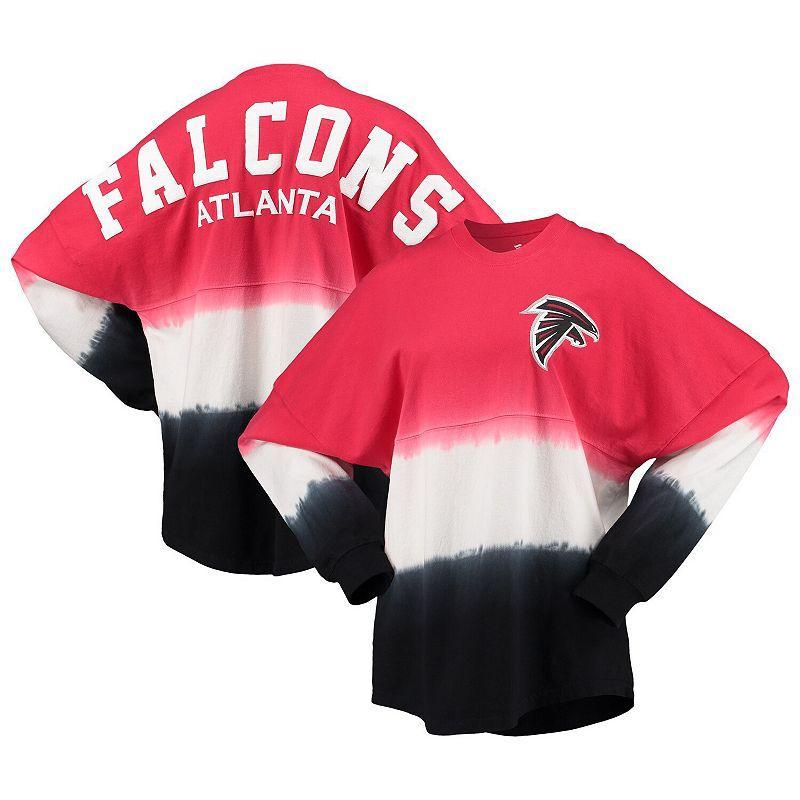 Womens Fanatics Branded /Black Atlanta Falcons Ombre Long Sleeve T-Shirt Product Image