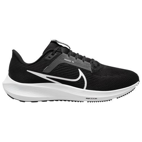 Nike Mens Air Zoom Pegasus 40 - Shoes Black/White/Grey Product Image