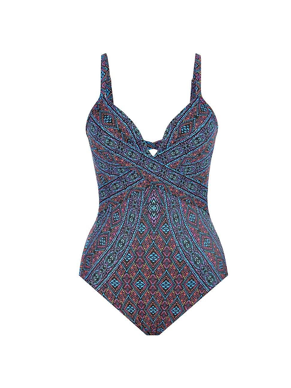 Miraclesuit Romani Captivate Printed Underwire One Piece Swimsuit Product Image