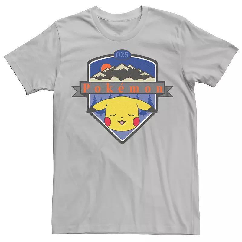 Mens Pokemon Sleepy Pikachu Montains Badge Tee Product Image