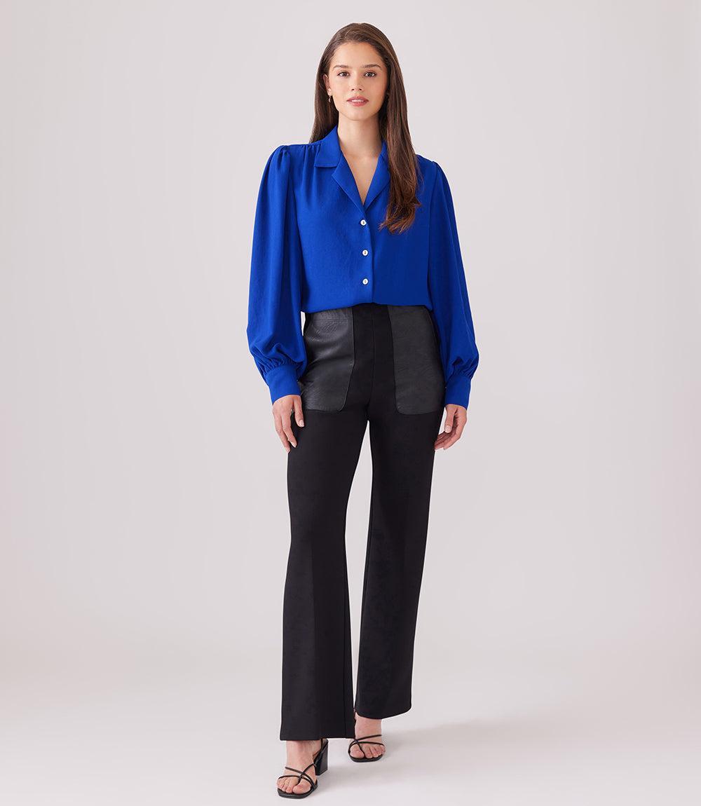 Karen Kane Blouson Sleeve Shirt Product Image